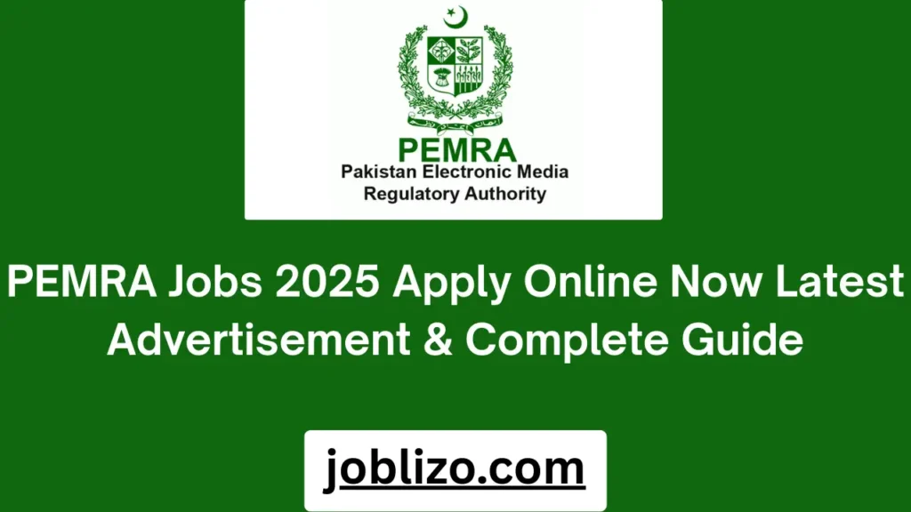 PEMRA Jobs 2025 Apply Online Now Latest Advertisement & Complete Guide