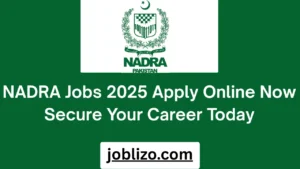 NADRA Jobs 2025 Apply Online Now Secure Your Career Today