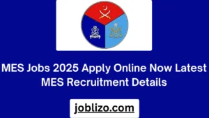 MES Jobs 2025 Apply Online Now Latest MES Recruitment Details