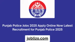 Punjab Police Jobs 2025 Apply Online Now Latest Recruitment for Punjab Police 2025